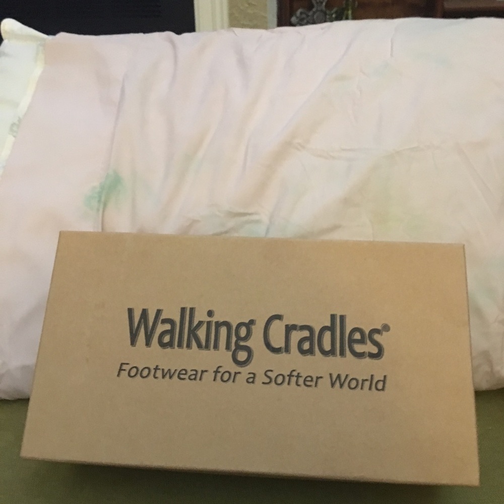 Walking Cradle Navy Leather Sandals